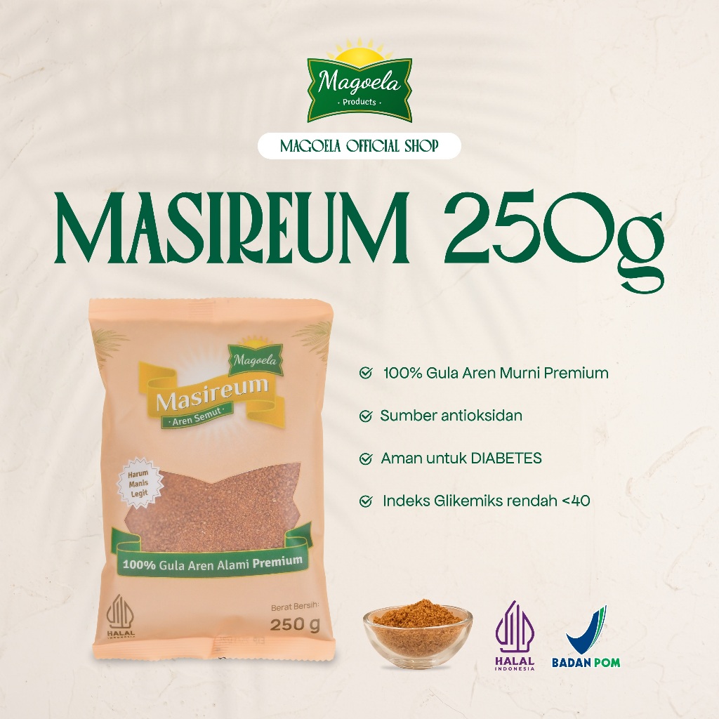 

Magoela Masireum - Gula Aren Semut SC 250 gram