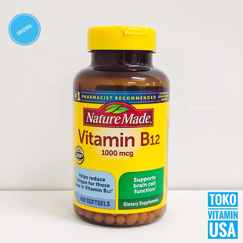 Nature Made Vitamin B12 1000 mcg isi 400 Softgels