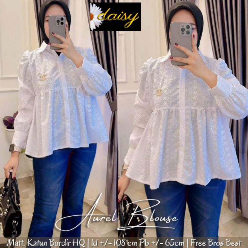 blouse wanita || kemeja kerja || ootd berhijab