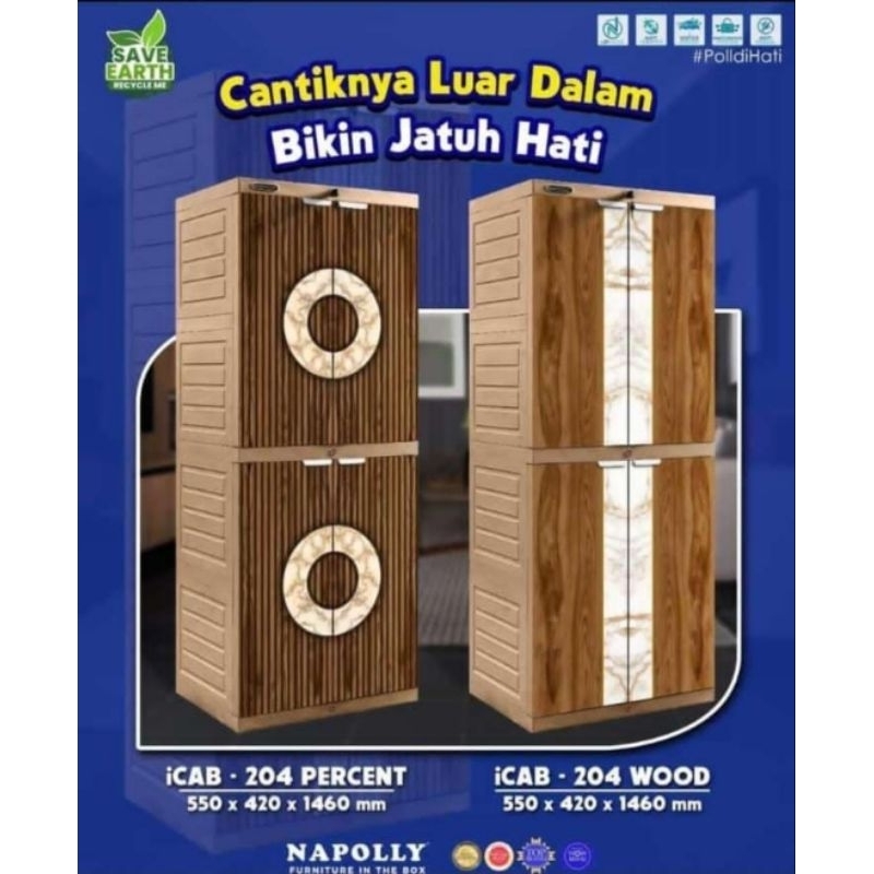 LEMARI BAJU PLASTIK NAPOLLY