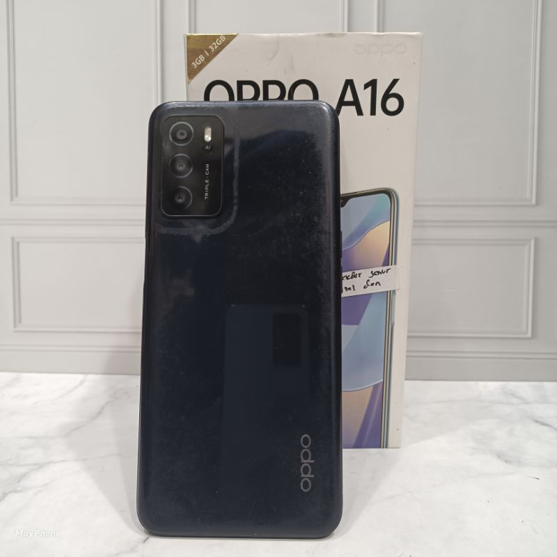 Oppo A16 3/32 GB Handphone Second Bekas