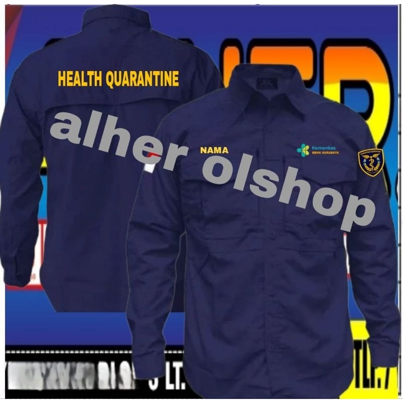 kemeja tactical karantina kesehatan kemeja karantina kesehatan baju karantina kesehatan seragam kara