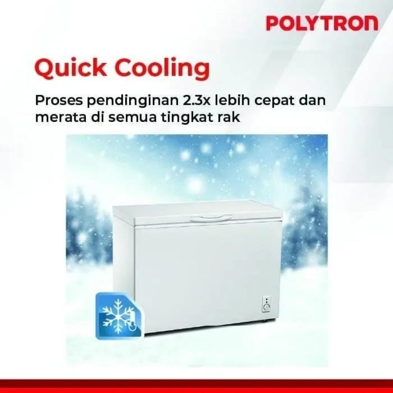 Polytron Chest Freezer 200L pcf217-1