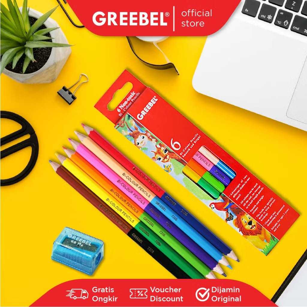 

Pensil Warna Greebel 6/12 W