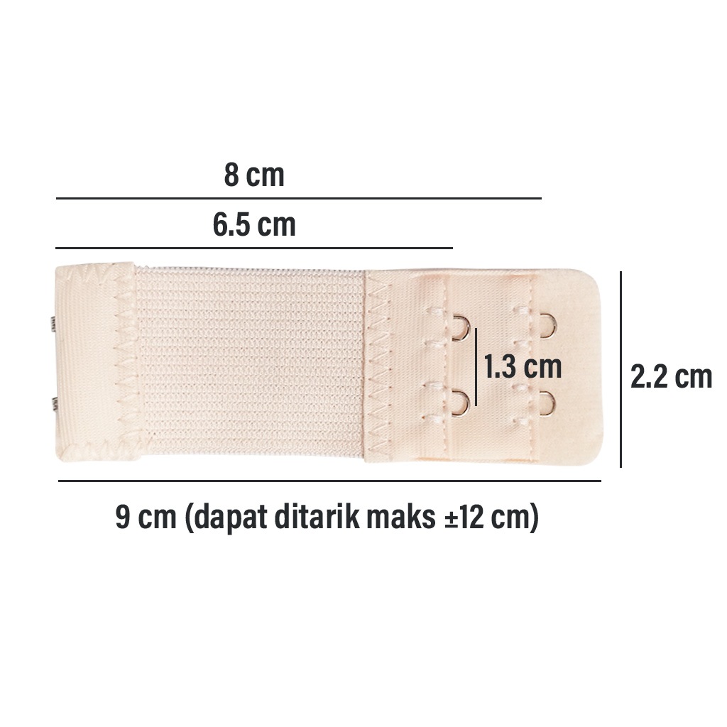 Scelta - Bra Extension Bh Hook Extender Kait Tambahan Sambungan Pengait 2 Hook BRA HOOK-01 thumbnail 2