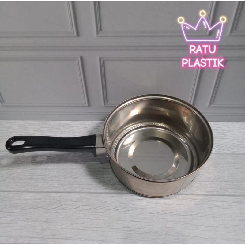 Panci Susu Stainless 16 cm Panci Gagang