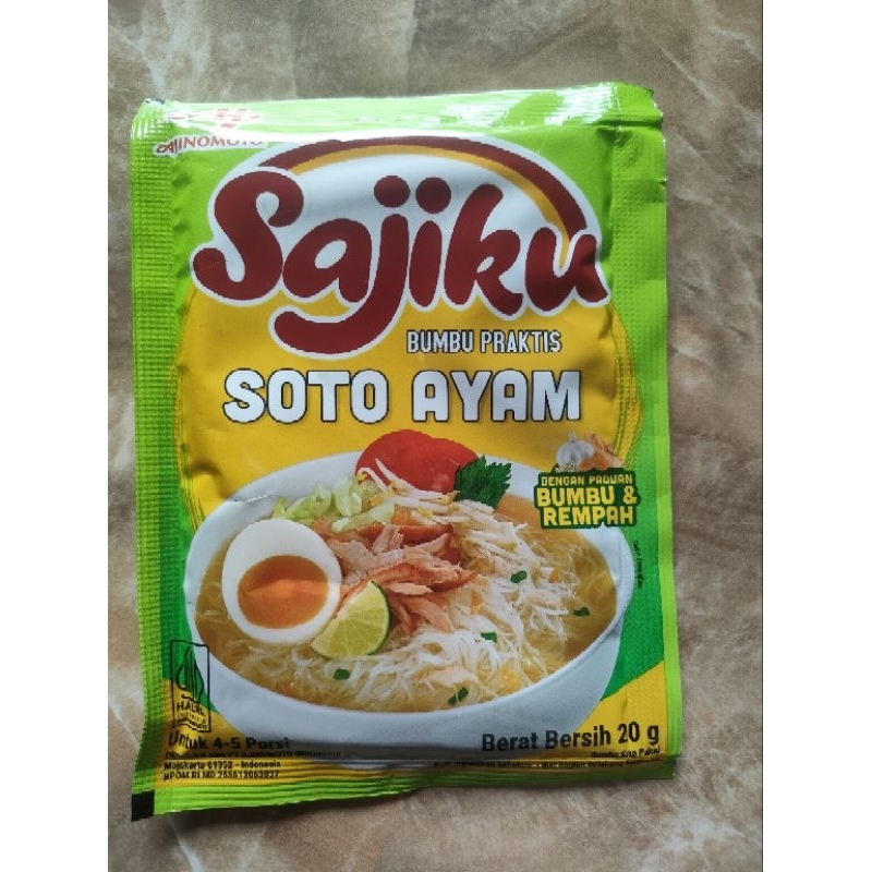 

Sajiku soto ayam 20g