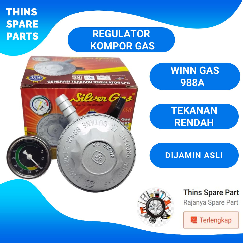 REGULATOR KOMPOR GAS WINN GAS 988A REGULATOR GAS TEKANAN RENDAH REGULATOR WINN GAS