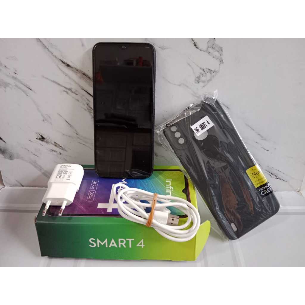 INFINIX SMART 4 RAM 2/32Gb LENGKAP FULL SET BATERAI BADAK SECOND NORMAL HP ANDROID SECOND BERKUALITA