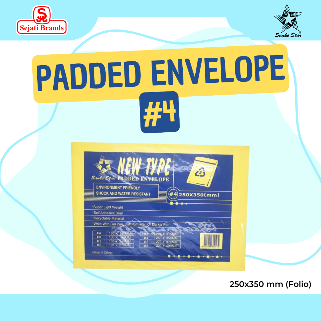 

SANKO STAR Water-proof Amplop #4 Folio (250x350mm)