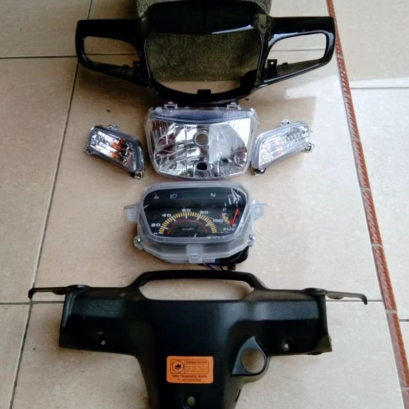 paket batok totok stang stir setir honda astrea legenda 2 set spedometer spedo grand legenda
