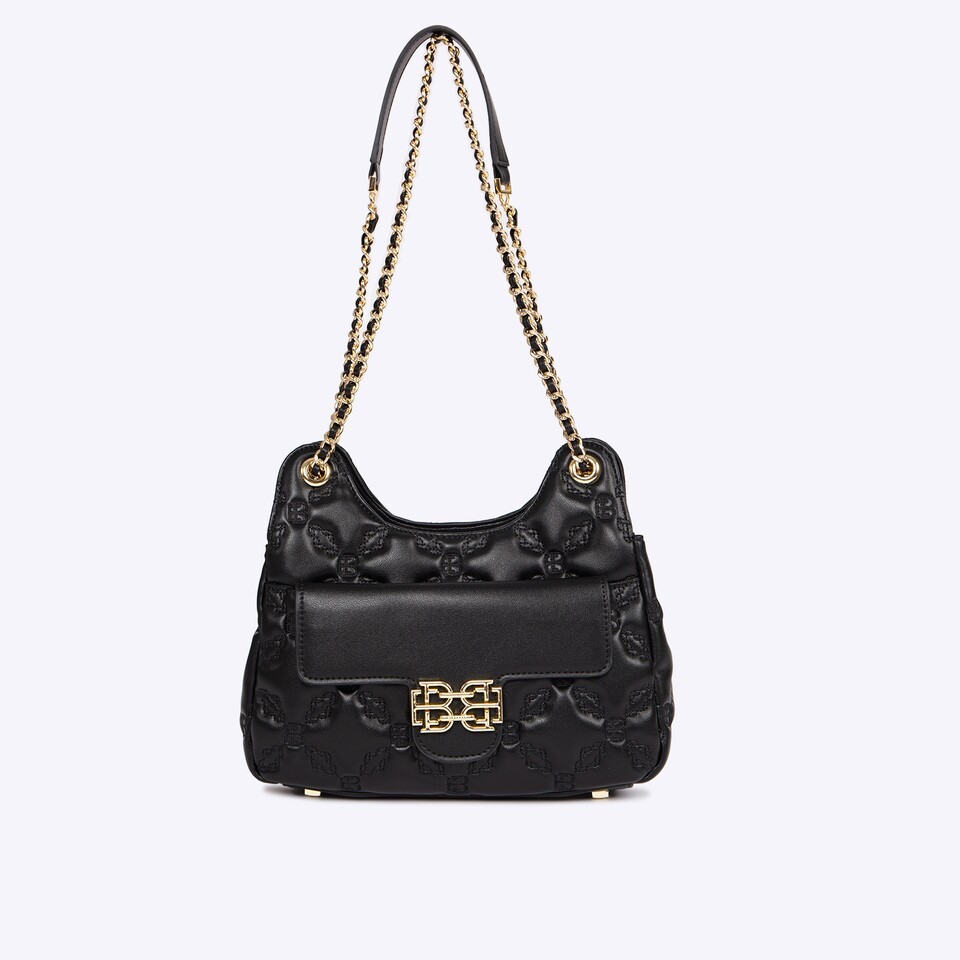 Everbest Bethany Shoulder Bag / Tas Selempang Wanita Warna Black & Beige