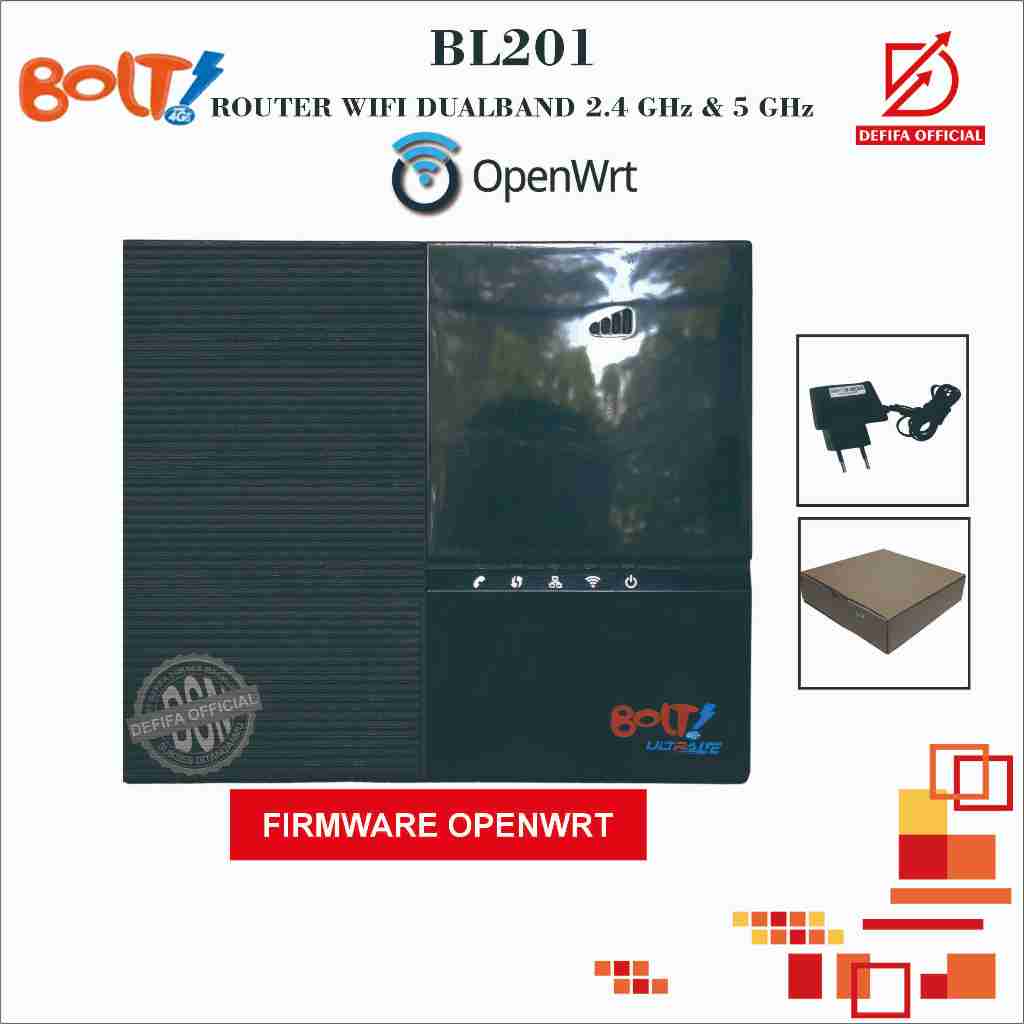 Router Wireless Wifi BOLT BL201 OPENWRT Normal Dual Band