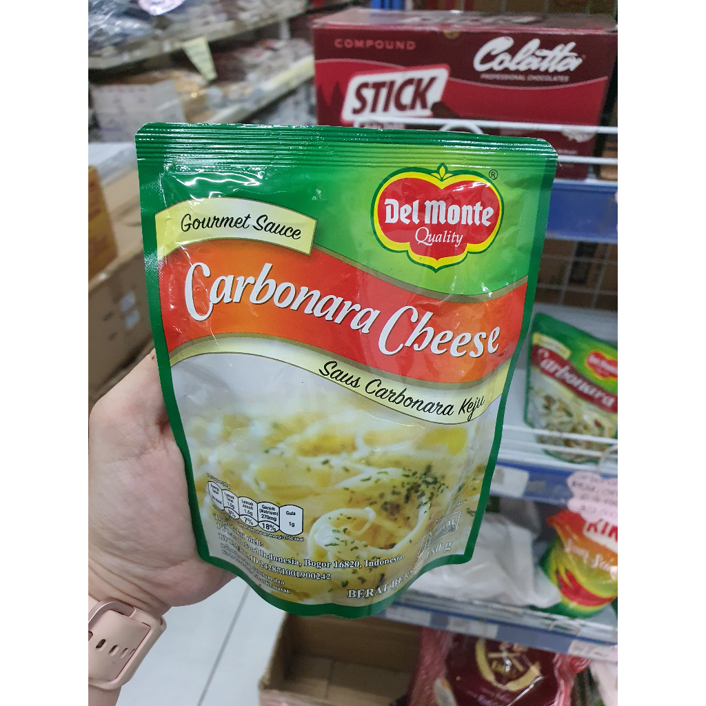

DELMONTE SAUS CARBONARA CHEESE 180GR