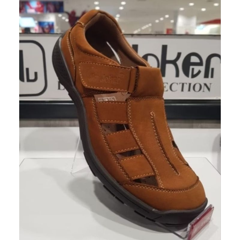 Sepatu sandal Jim joker pria casual bahan kulit original