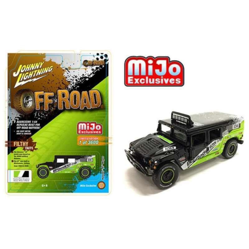 Mainan Anak Diecast Johnny Lightning Off Road HUMMER H1-H3 WAGON