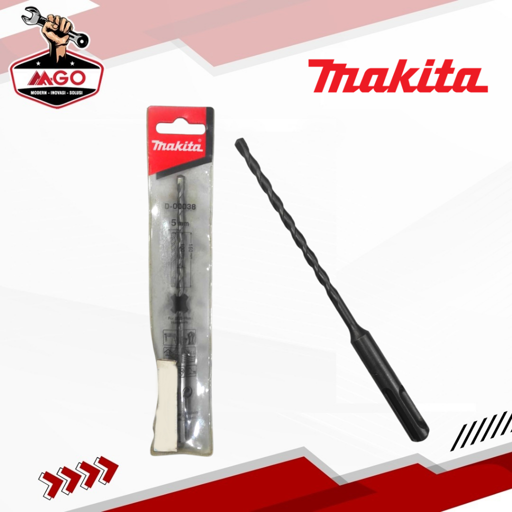 Mata Bor Beton SDS Plus Bit 5 x 160mm MAKITA D-0038