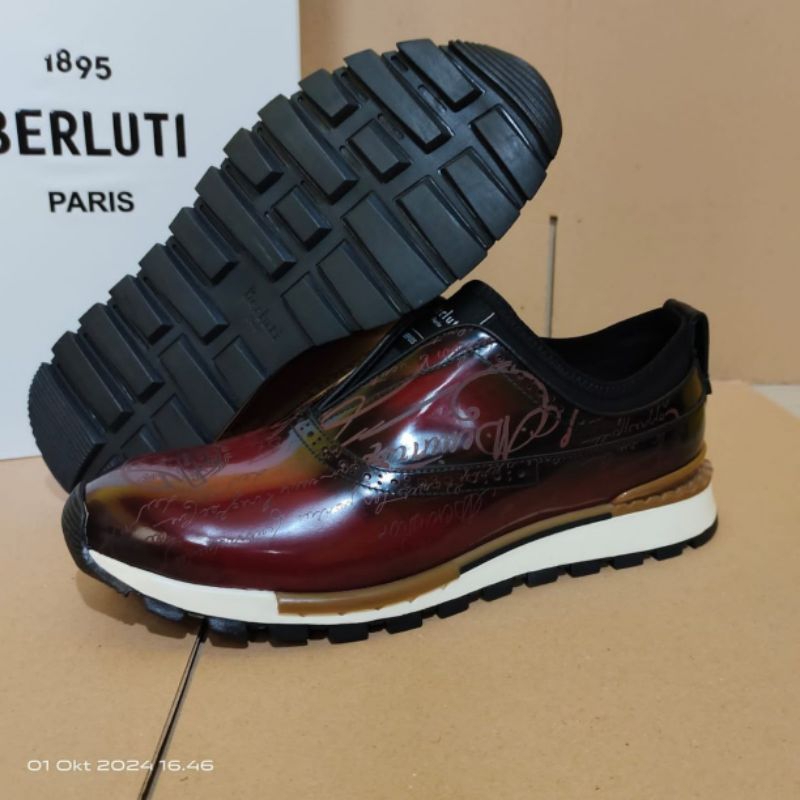 Berluti Sepatu sneaker shoes pria fashion original 008