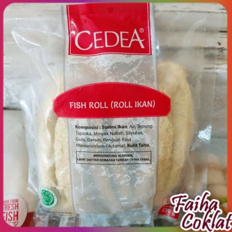 

SNACK CEDEA FISH ROLL (Roll Ikan) 10s 250gr Fish Roll 500gr Fish Roll 1kg Frozen Food Faiha Coklat