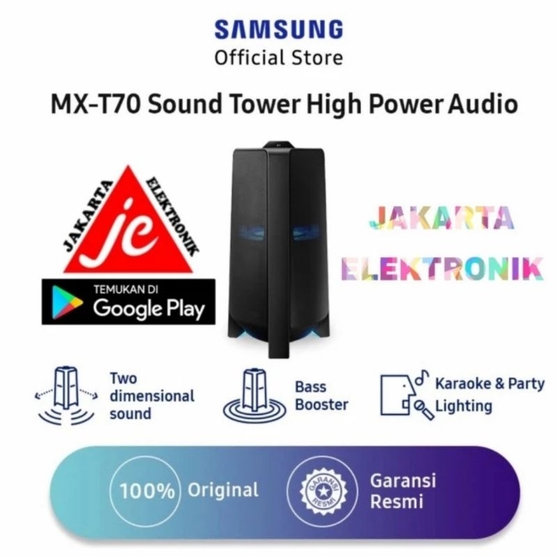 SAMSUNG SOUND TOWER BLUETOOTH KARAOKE PENGGANTI HOME THEATER MX-T70