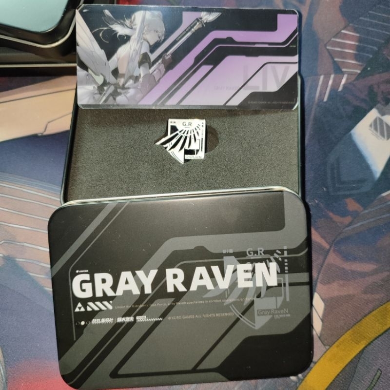 punishing gray raven pgr metal badge gray raven