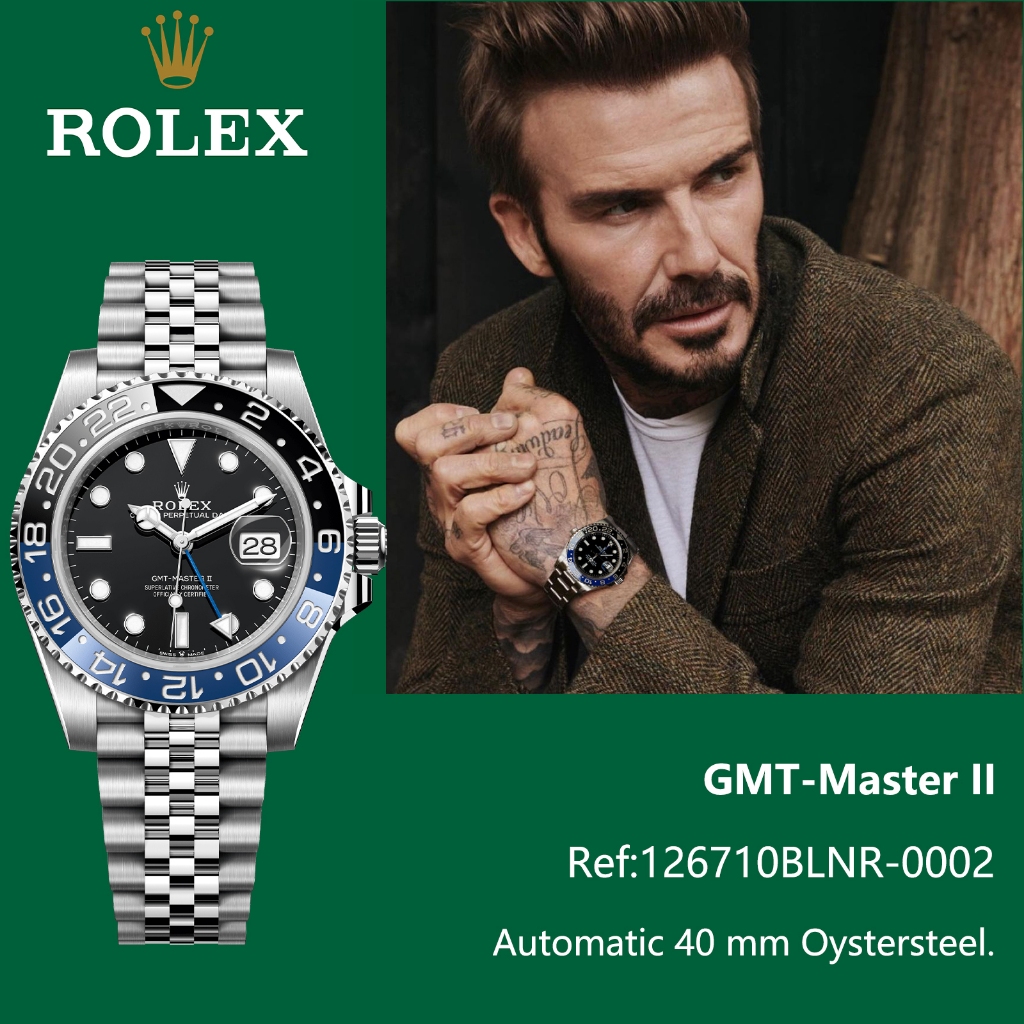 Rolex Asli Original GMT-Master II M126710BLNR-0002 jam tangan pria otomatis Jam tangan mekanik Swiss
