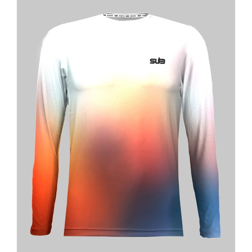 Sub Jersey Jersey Lari prizmo Men Long Sleeve Running Jersey - Baju Lari Aktif Pria Lengan Panjang L