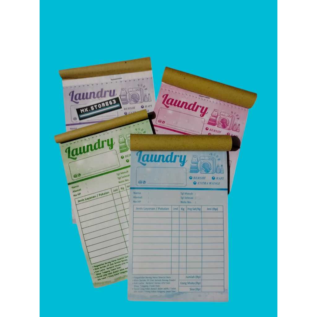 

NOTA LOUNDRY 2 PLY 1/4 FOLIO | A | - SIAP KIRIM