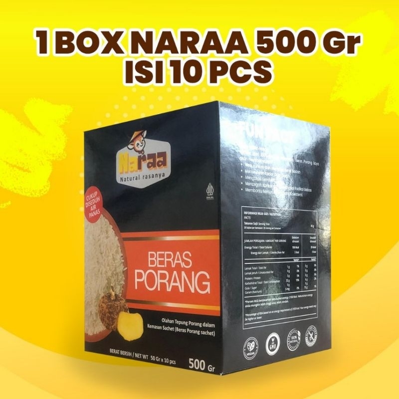 

Naraa beras porang/konjac rice/Shirataki 500gram