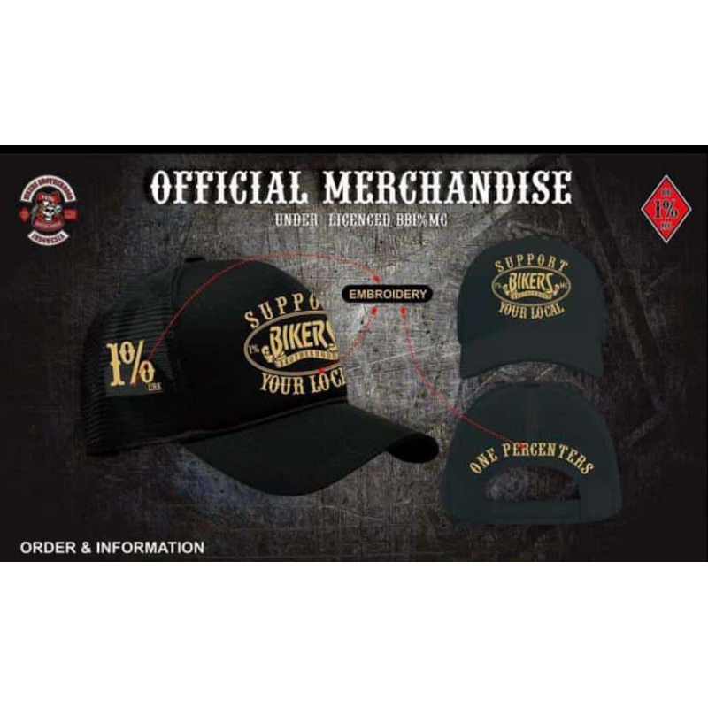 Topi official merchandise bb1%mc