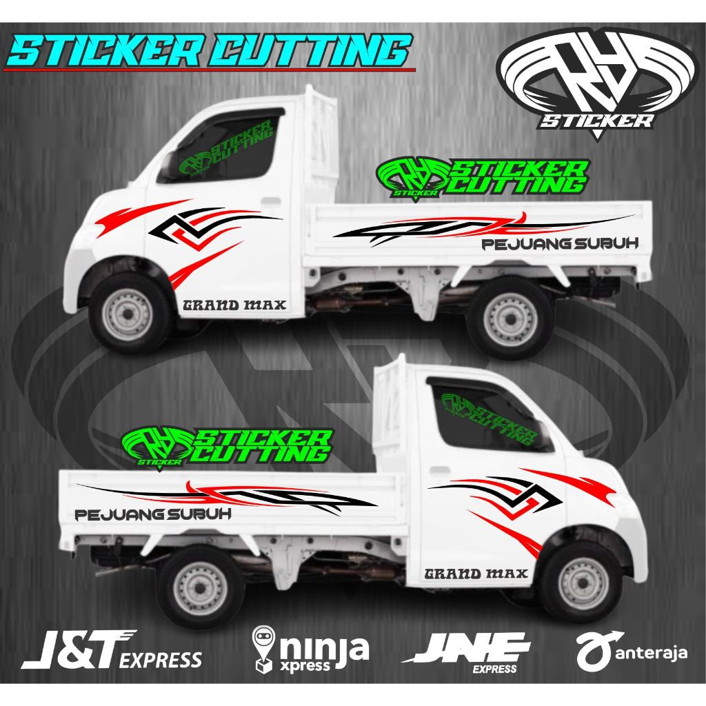 Stiker Cutting Mobil Pickup Grandmax Stiker Striping List Grandmax Stiker Variasi Bodi Samping Picku