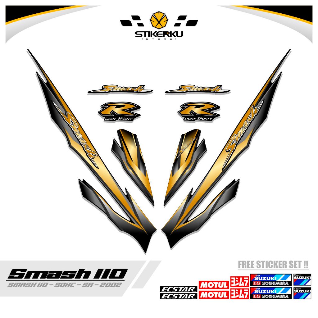 STICKER SMASH 110 R / MTF 14 / STRIPING SMASH 2002 / SETIKER SR / STIKER / STREPING / STIPING / SETR