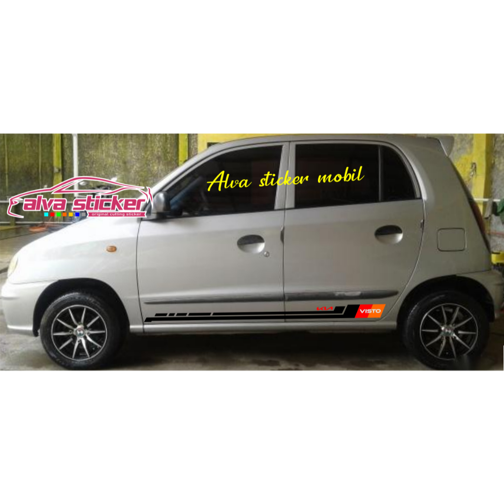 new sticker kia visto stiker visto list minimalist mobil kia visto stiker kombinasi 3 warna keren
