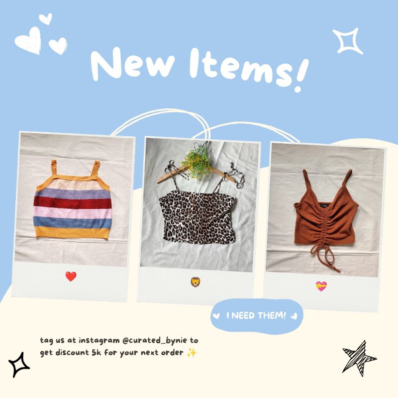 [Preloved] TANKTOP / OUTER / CROPTOP BRANDED