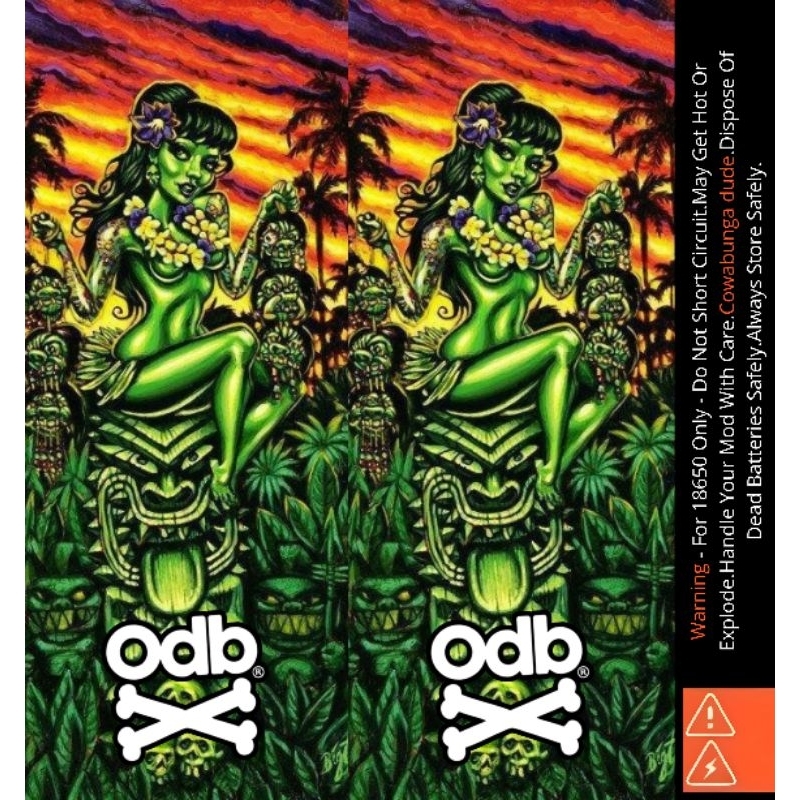 Jaka Custom - Skin Stiker Wrap Baterai 18650 Motif ODB Clasic Full Desain Untuk Melindungxi Dan Memp