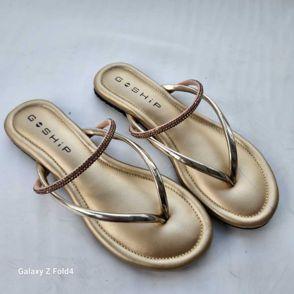 GOSHiP-BL.18 Sandal Flat Wanita / Sandal Teplek Kekinian/Sandal harian wanita