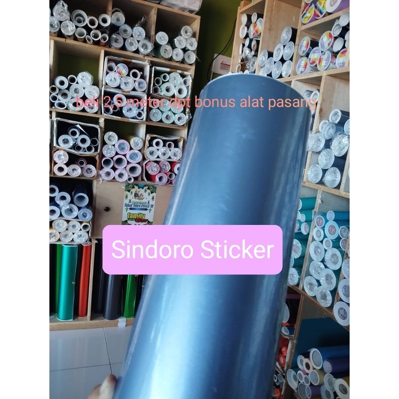 Skotlet Motor Mobil Warna Biru Denim Sticker Motor  Sky blue Premium