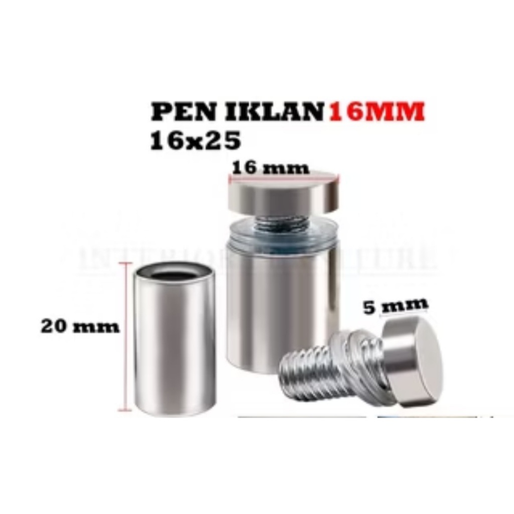 Pin IKLAN/ BAUT AKRILIK/BAUT KACA/Sign Board