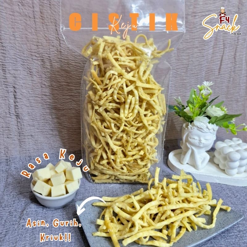 

KERIPIK / CISTIK KEJU 1/2 KG HOME MADE | CISTIK KEJU 1/2 KG| 1/2 KG CISTIK KEJU GURIH ASIN CRISPY KRISPI