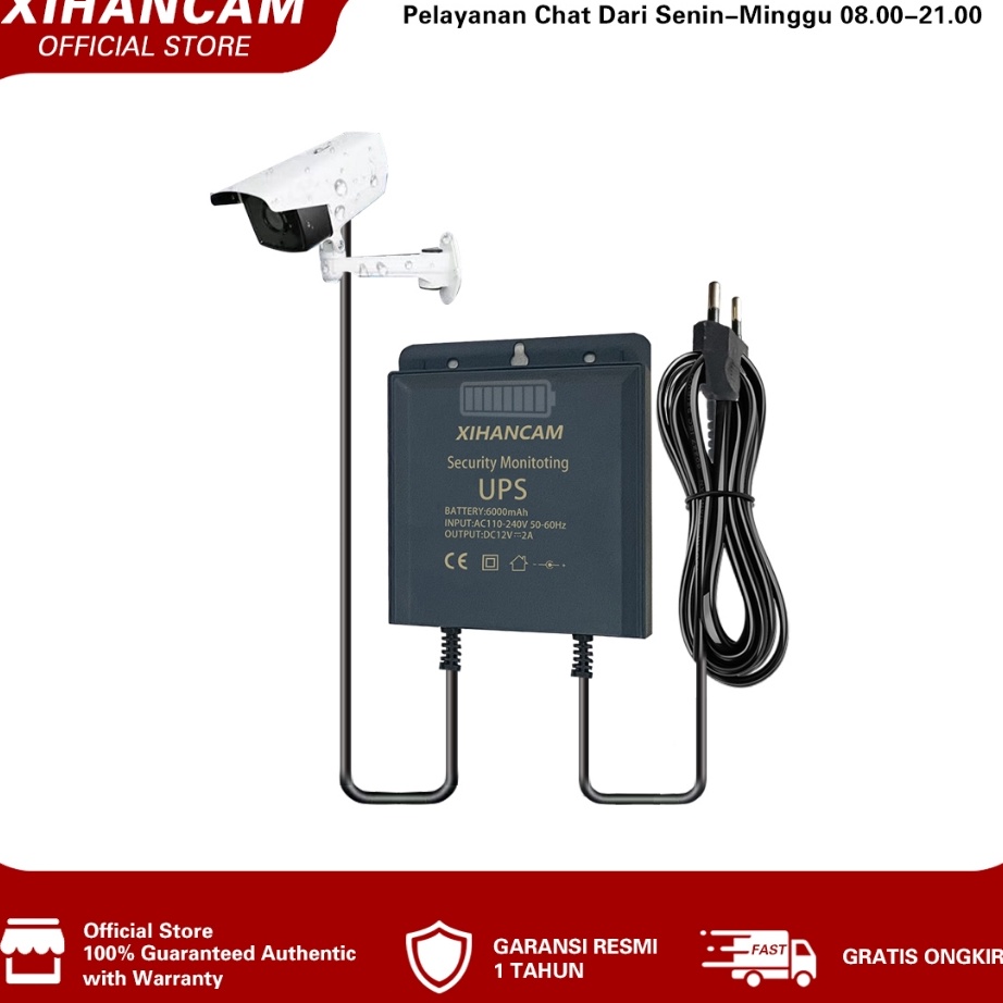 XIHANCAM DEFLINK UPS Mini 12V 2A - Uninterruptible Power Supply (UPS) untuk CCTV dan WiFi