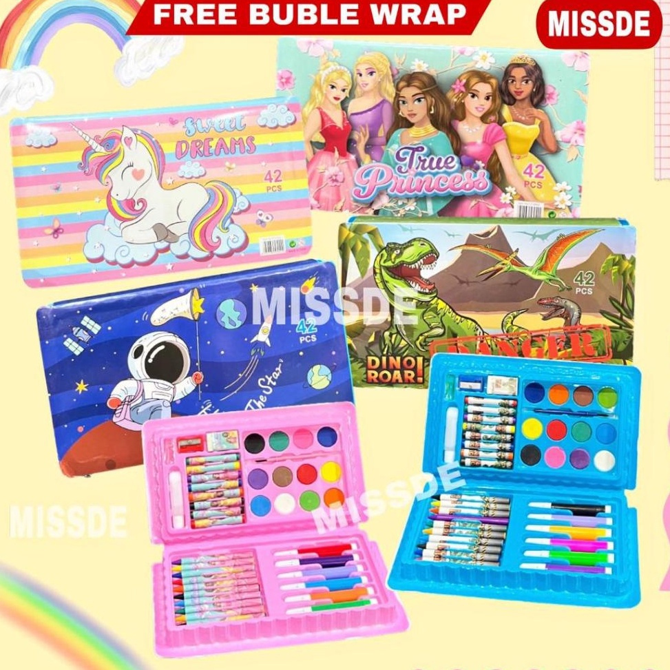 

Paket Hemat ART SET 42 PCS CRAYON SET 42 PCS ALAT LUKIS ANAK ISI 42 PCS