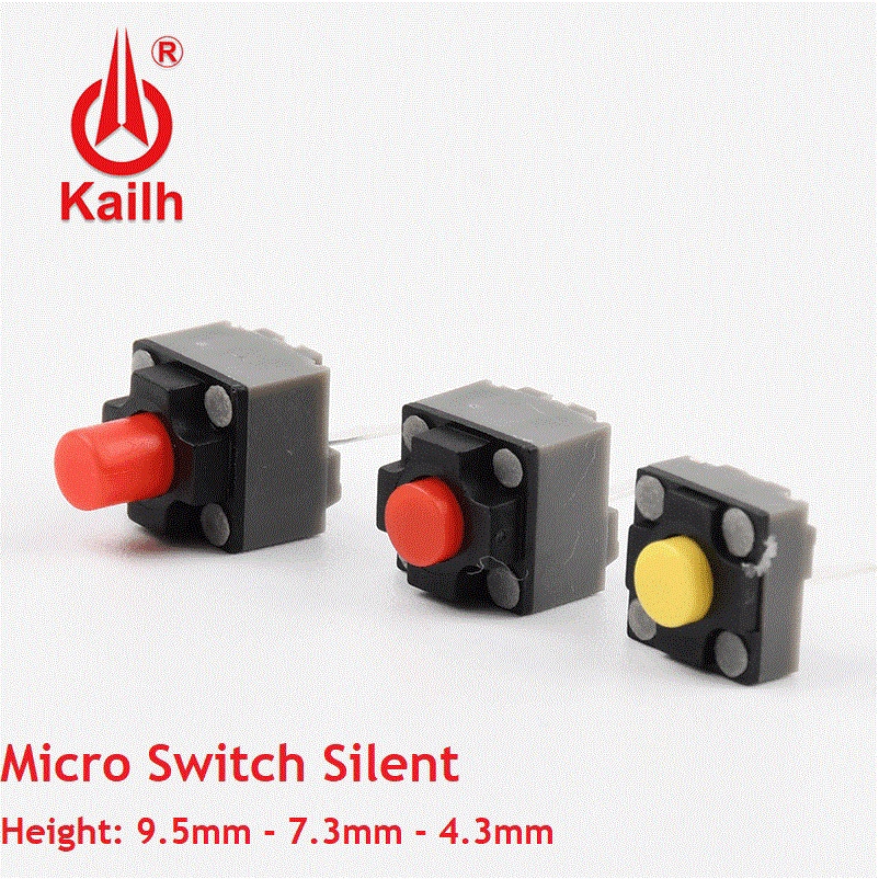 Kailh Silent Micro Switch Mouse  Tombol Klik 2 43mm 73mm 95mm