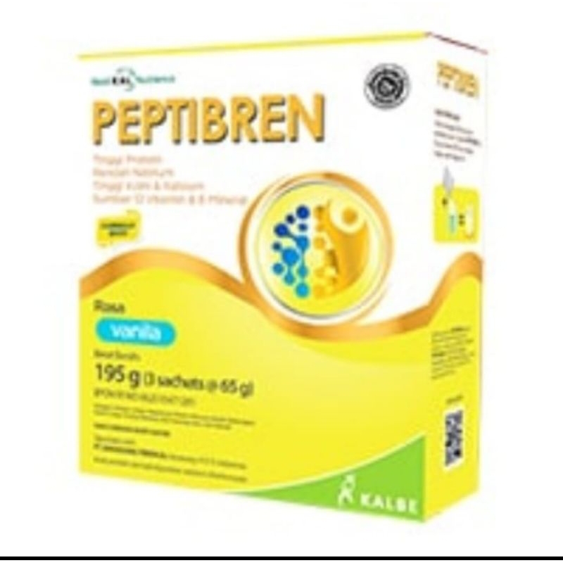 

PEPTIBREN VANILA 195 GRAM (BOX = 3 SACHET @65 GRAM)