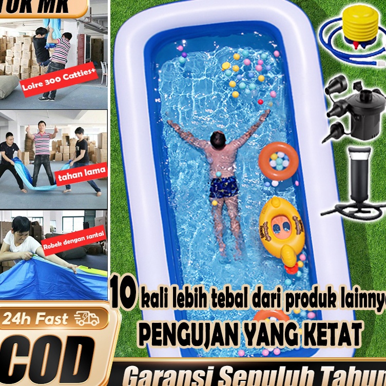 Segera Beli  kolam renang anak jumbo stock 3ring Kolam Balon Anak Renang Anak Pool mainan kolam rena