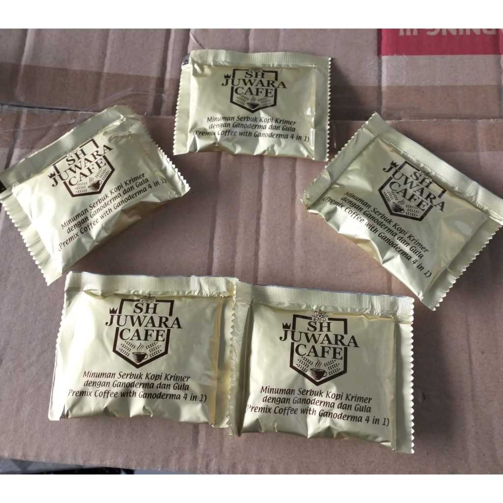 

Ecer 1 sachet KOPI SH JUWARA CAFE 4 IN 1 - KOPI KESEHATAN - KOPI GANODERMA