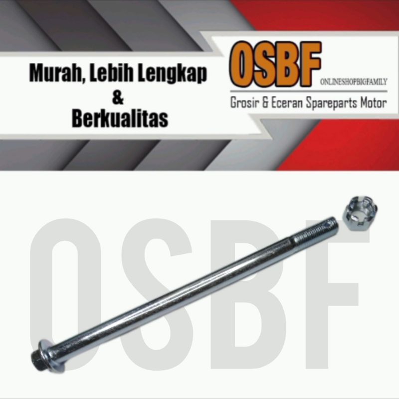 AS RODA DEPAN GRAND/LEGENDA, DIAMETER: 12MM, PANJANG: 19CM