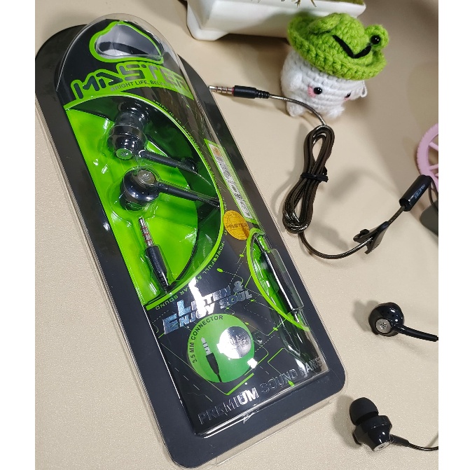 HEADSET EARPHONE HANDFREE MASTER SCLASS GINAL SUPER MEGA BASS