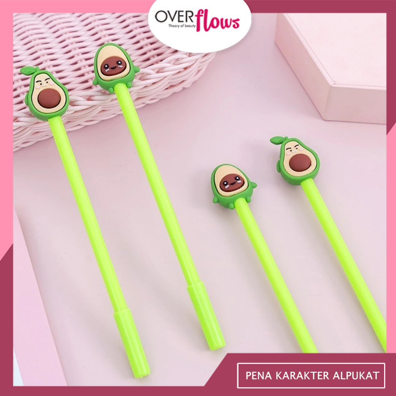 

OVERFLOWS.ID PENA KARAKTER ALPUKAT LUCU PULPEN TINTA GEL CAIR MOTIF AVOCADO UNIK ALAT TULIS KANTOR SEKOLAH STATIONARY MURAH