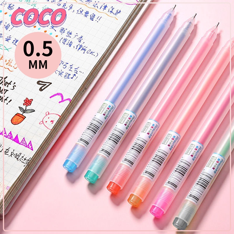 

Pena gel 0,5 mm 12 warna gaya sederhana / Pena akuntansi tangan pena tanda tangan berwarna-warni - coco_market