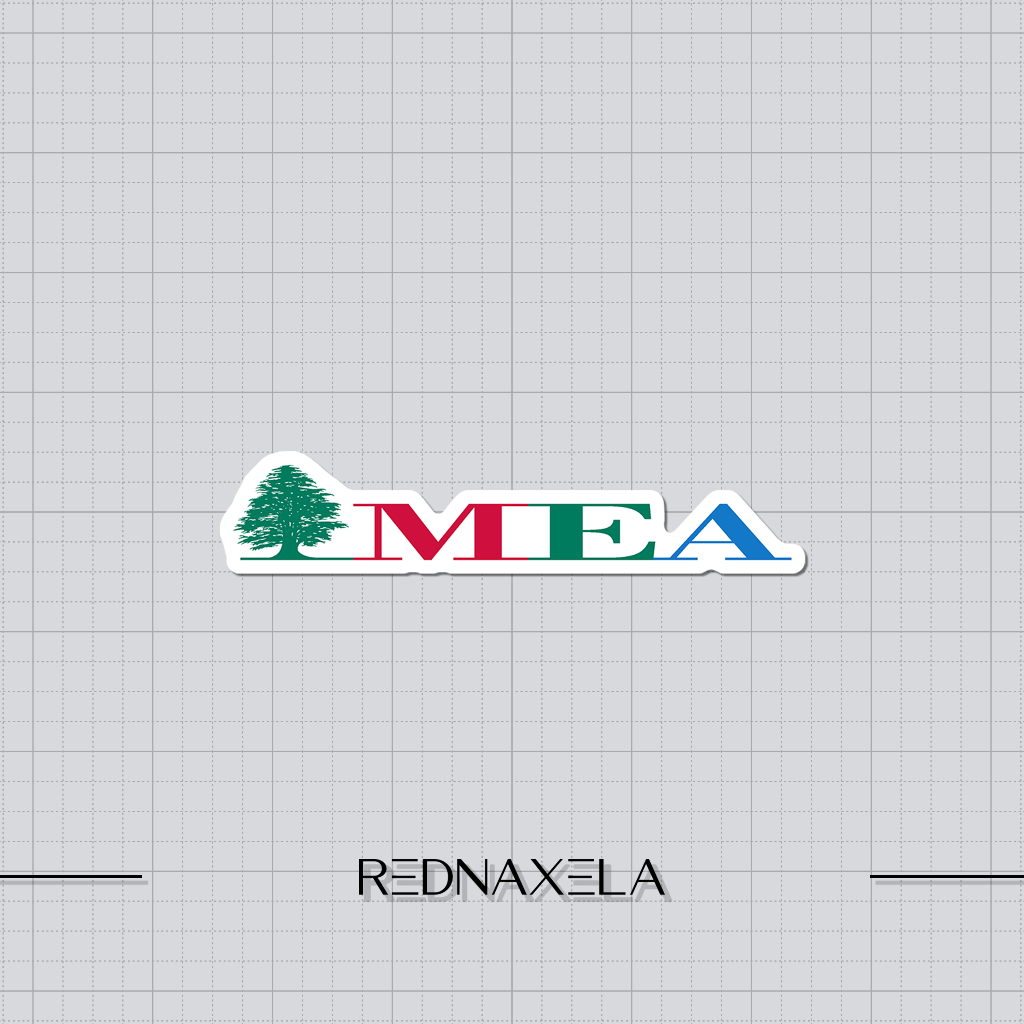 

Stiker Vinyl Middle East Airlines Stiker Koper Travel Die Cut Sticker